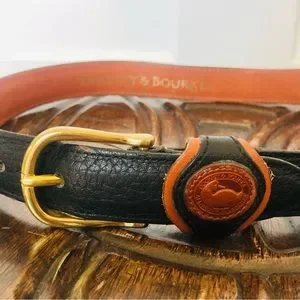 Vintage Dooney & Bourke All Weather Leather Signature pebbled Duck Belt Sz XS Rare Dooney and Bourke Cavalry Mini Crossbody Bag, All  main image 3